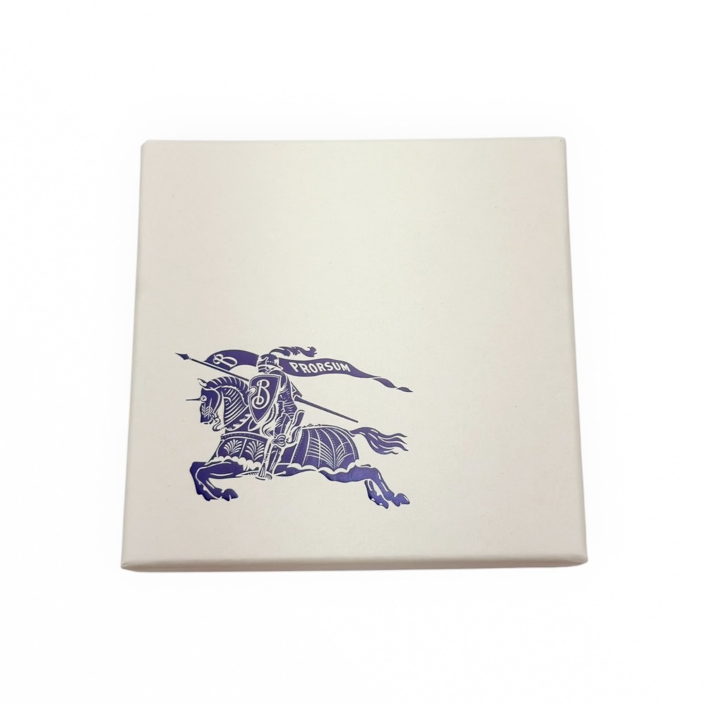 Burberry Prorsum Gift Box White Purple Knight Logo Square Luxury Storage OS